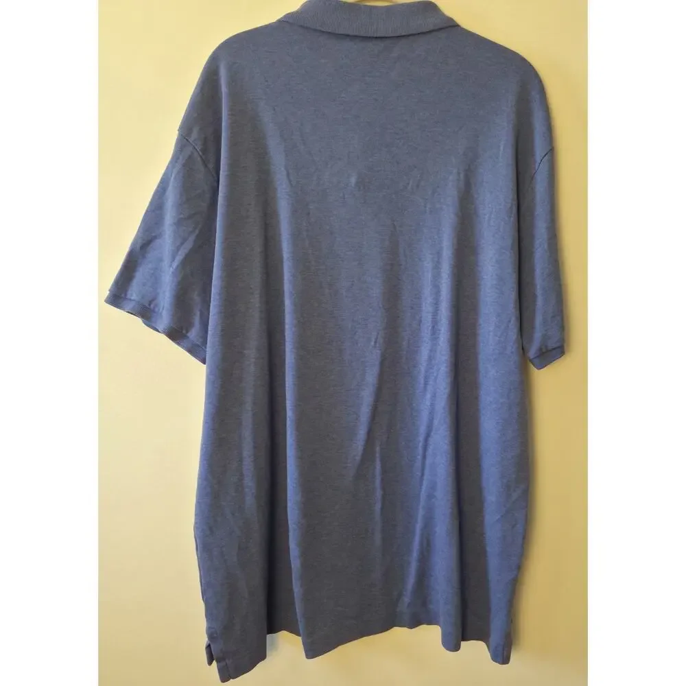 Polo Ralph Lauren Polo Shirt Men XL Chambray Blue Classic Fit Pony Preppy Rugby